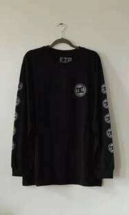 【现货】FTP X DC TEESHIRT长袖纯棉黑色体恤