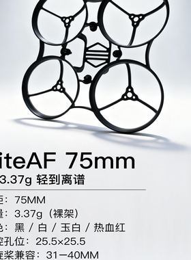 NewBeeDroneLiteAF穿越机配件无刷四轴无刷75mm超轻3.37g机架耐炸