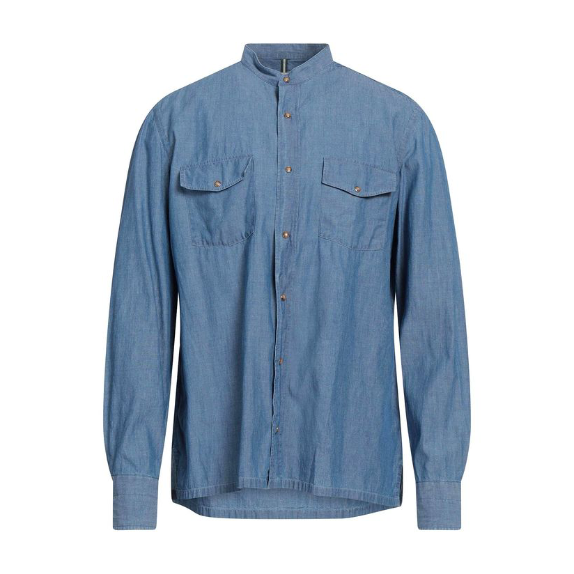 luigi borrelli 路奇·博雷里 牛仔布衬衫男