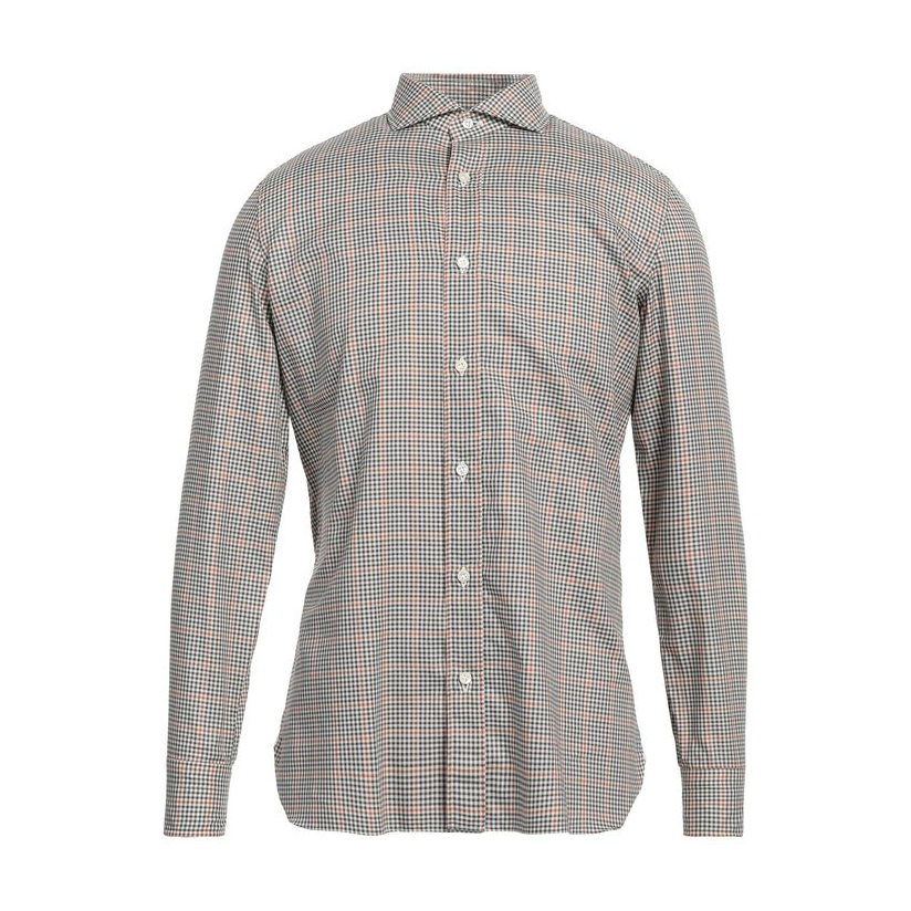 luigi borrelli 路奇·博雷里 格纹衬衫男