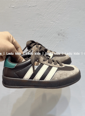 USKA2024秋季新德训儿童百搭小银鞋魔术贴低帮防滑男女童街舞板鞋