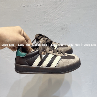 USKA2024秋季新德训儿童百搭小银鞋魔术贴低帮防滑男女童街舞板鞋