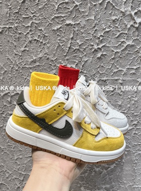 UskA童鞋真皮儿童运动鞋2025春秋新款透气男童低帮板鞋女童休闲鞋