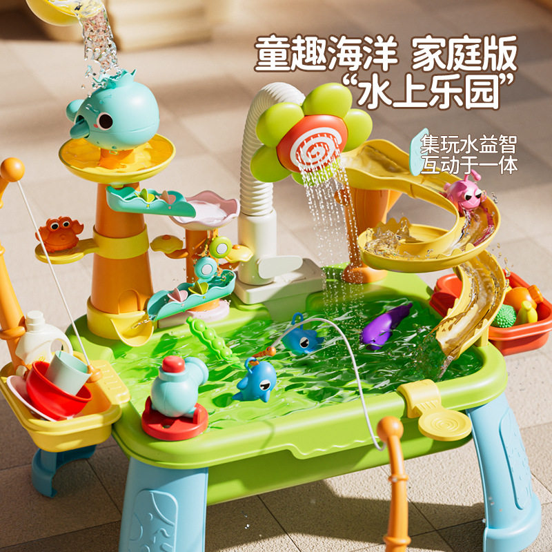 宝宝玩水玩具儿童洗碗机电动循环出水龙头过家家厨房女孩六一礼物