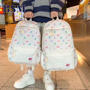 儿童书包宾舍曼儿童背包女孩旅游女童轻便研学双肩包潮小学生书包