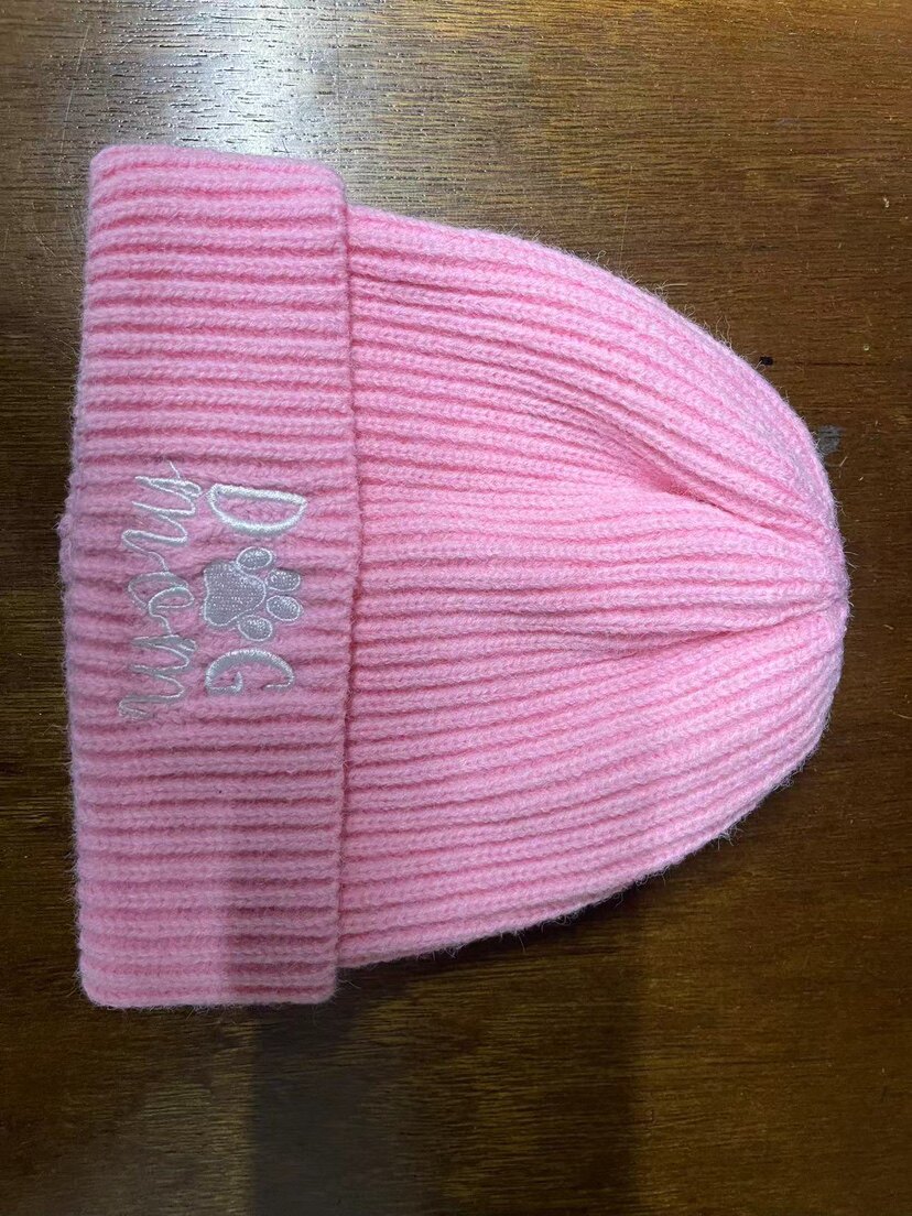 【外贸精品】出口尾单户外可爱粉色儿童小女生保暖针织帽毛线帽图片