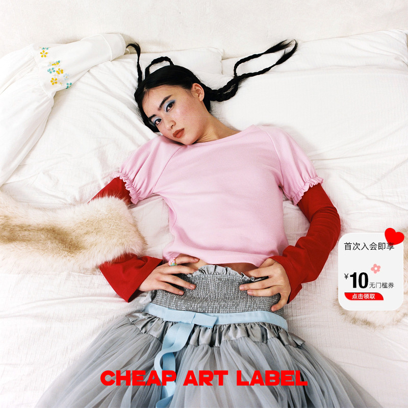 cheapartlabel撞色长袖打底衫