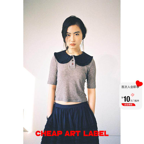 cheapartlabel娃娃领polo衫T恤