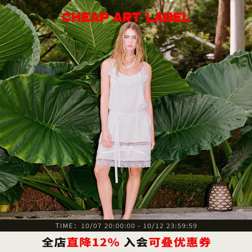 cheapartlabel小花吊带连衣裙