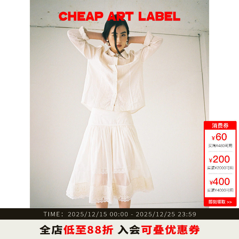 cheapartlabel娃娃领长袖衬衫