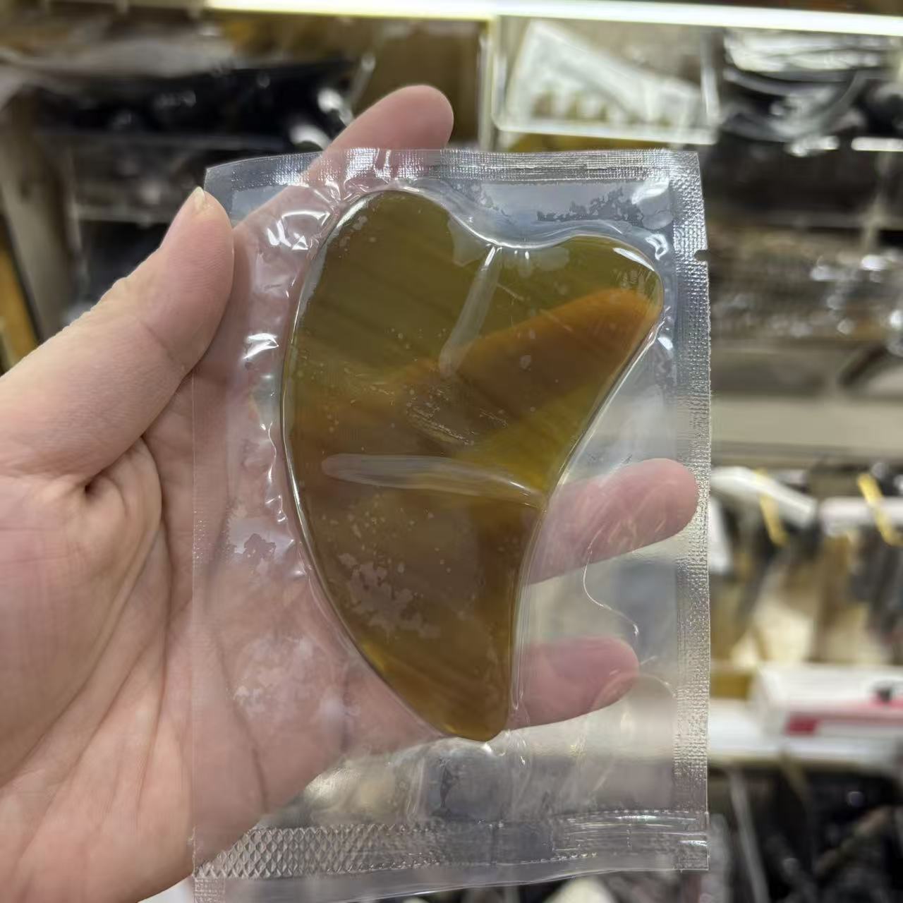 天然水牛角刮痧板面部美容专用拨筋棒拔筋仪脸部按摩刮板刮脸