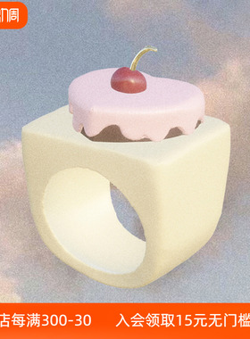 【周洁琼同款】Mint Therapy蛋糕戒指Press Only联名款指环63oak