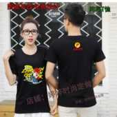 印logo 定制男女汉堡炸鸡小吃店工服广告衫 夏季 正新鸡排工作服短袖