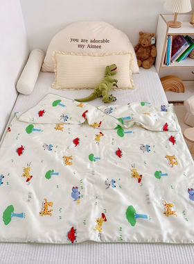 儿童莱赛尔天丝夏凉被宝宝幼儿园午睡凉感冰丝空调被可机洗薄被子