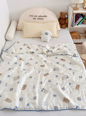 儿童卡通A类莱赛尔空调被学生宝宝冰丝夏凉被可爱凉感夏被薄被子