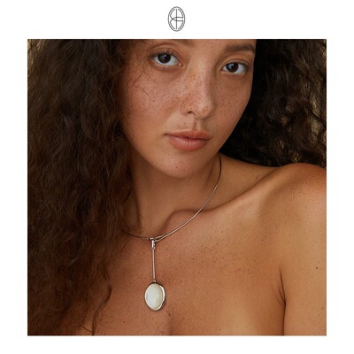 KHEMIA女士月蚀贝母吊坠项链