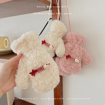 kt猫儿童手套冬季保暖可爱