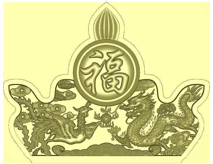 碑帽雕刻精雕图浮雕图墓碑精雕图设计素材/源文件