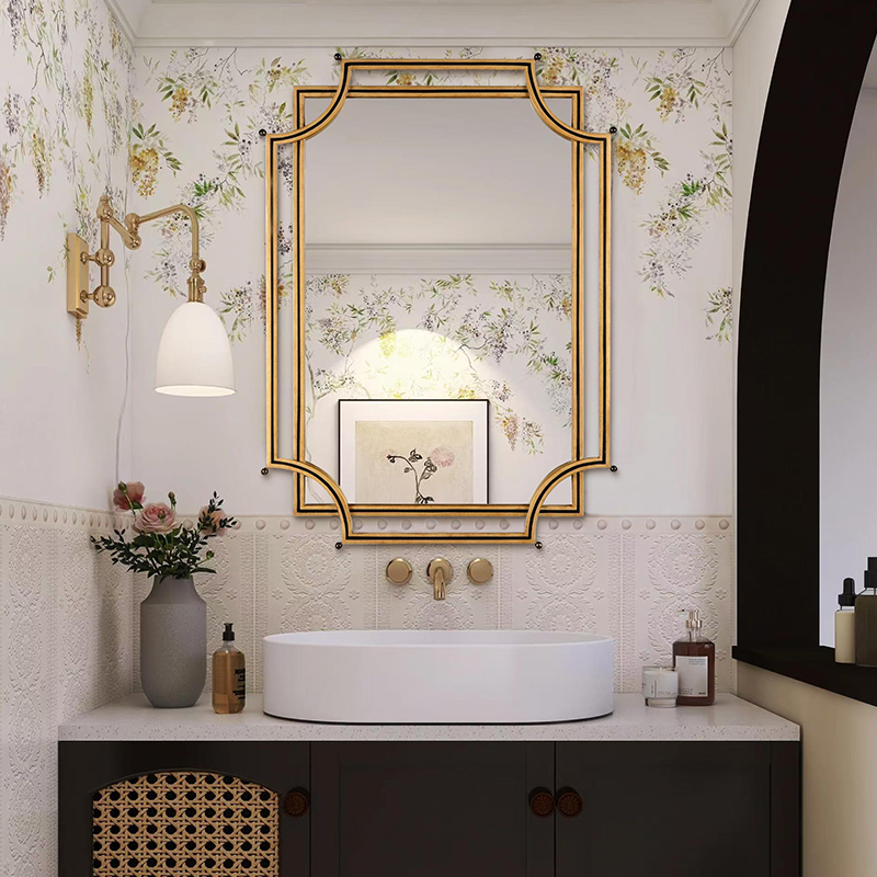 法式智能防雾浴室镜轻奢梳妆镜子