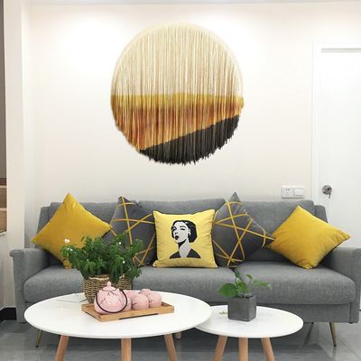 ins染色挂毯墙面装饰艺术圆形
