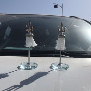 成吉思汗蒙古族信仰车载高档金属合金小苏鲁锭苏力德摆件一支