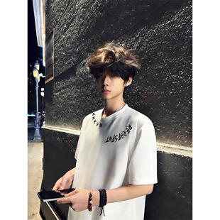 国潮夏季高品质重磅纯棉短袖男T恤2026正流行美式vibe宽松版上衣