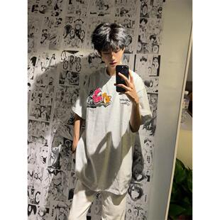 美式重磅纯棉刺绣短袖男T恤2026夏季潮牌高级感正流行半袖上衣ins