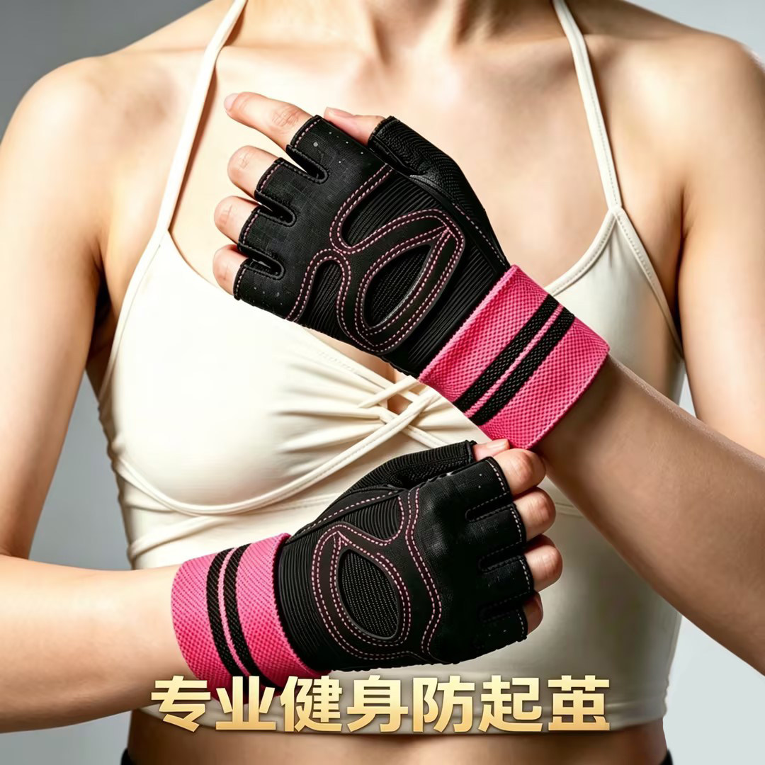 健身手套女半指运动护腕引体向上训练单杠男锻炼防滑透气防起茧