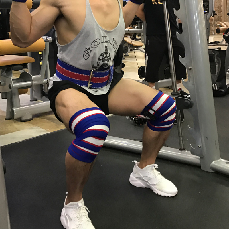 护膝运动健身深蹲绑带男女举重