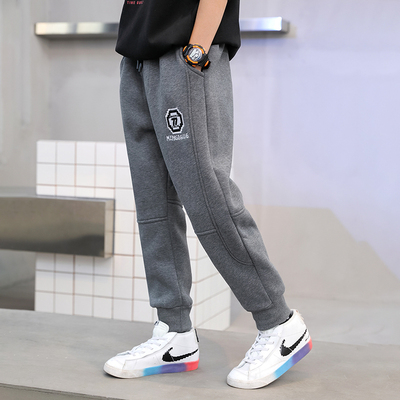 男童春秋款运动裤秋冬一体绒