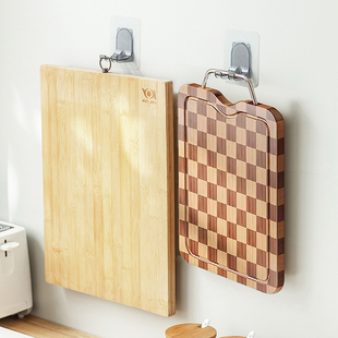 厨房菜板挂钩免打孔砧板置物架案板收纳挂架重物强力承重墙上壁挂