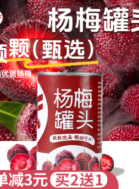 蜜粉奶茶店专用杨梅罐头水果罐头果肉杨梅冰汤圆商用即食原料425g