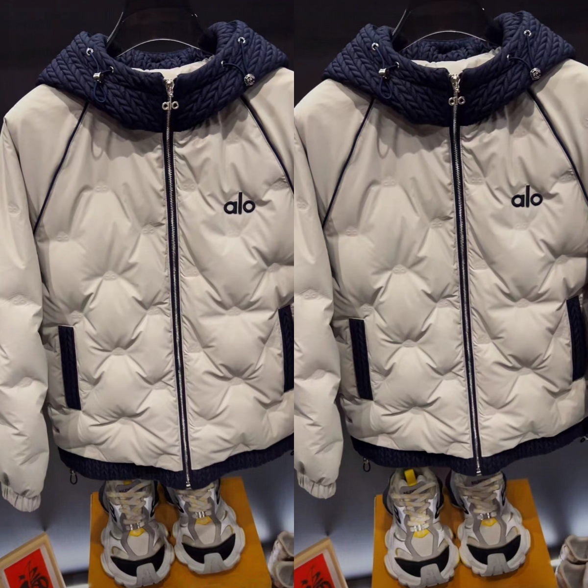 学生韩版alo男装休闲男款宽松男士冬季新款帅气棉服百搭上衣外套