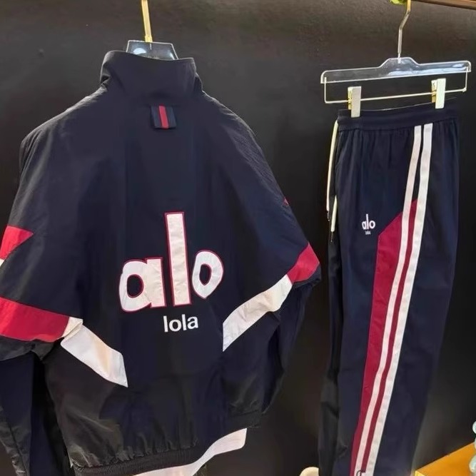 秋冬alo2025男士x薄款女运动男装时尚宽松帅气韩版外套休闲套装潮