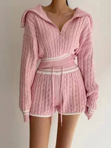 2024 autumn Women ops Pant Sets Sweater Casual Tracksuit 2 p