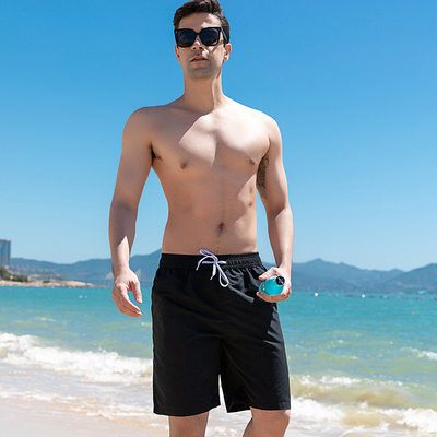 Ready Stock Men's Quick-drying Beach Trunks Five-point Swimm