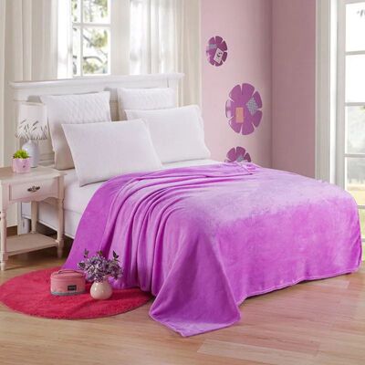 Soft Warm Coral Fleece Blanket Winter Sheet Bedspread Sofa P