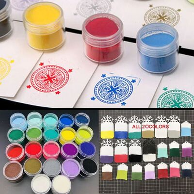 20Colors 10g Canned Embossing Powder for DIY Hand Account Ma