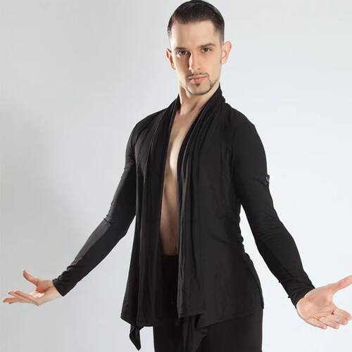 2024 New Latin Dance ops For Men Loose Cardigan Shirts Chach