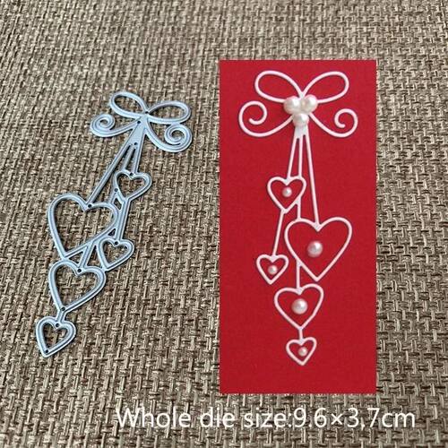Heart Love Bow Tie Metal Cutting Dies for DIY Scrapbooking A