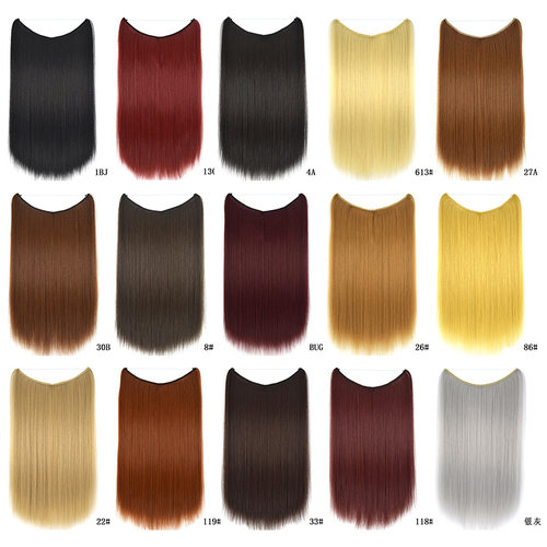Women's Hair Curtain Long Straight Hair Natural Seamless Hai