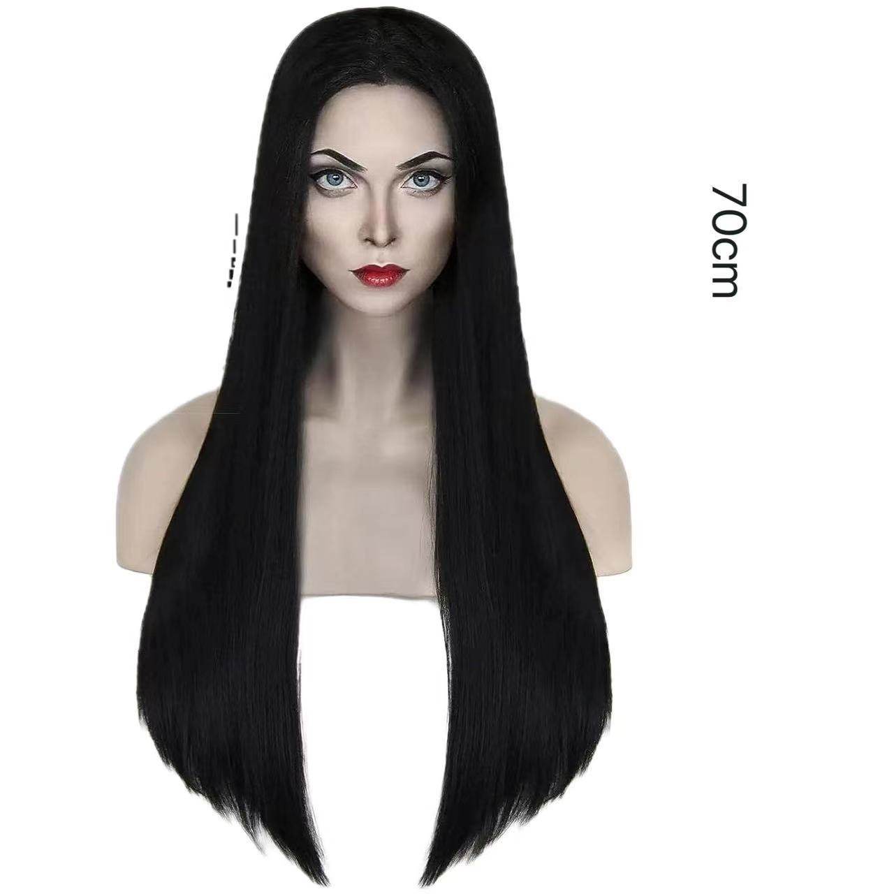 The Addams Family Addams  Middle Long Straight Hair Hallowee