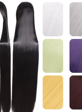 150cm Straight Hair Thickened 700g Men And Women  And White