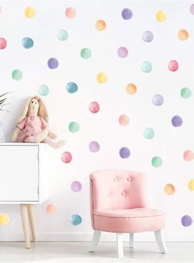 Multi-Color Dots Wall Stickers Vinyl Polka Dots Decals Circl