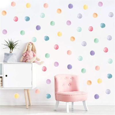 Multi-Color Dots Wall Stickers Vinyl Polka Dots Decals Circl