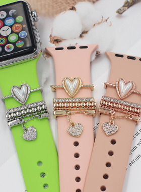 Suitable For  Smart Watch Strap Decorative Ring Silicone Str