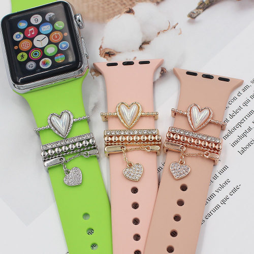 Suitable For  Smart Watch Strap Decorative Ring Silicone Str