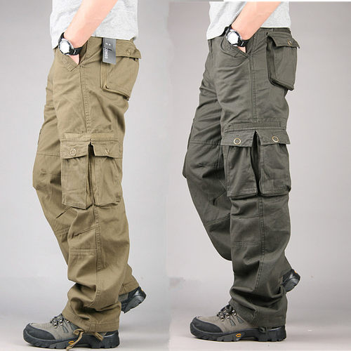 Thick Webbed Trousers And Casual Pants, Cotton Loose And Fat
