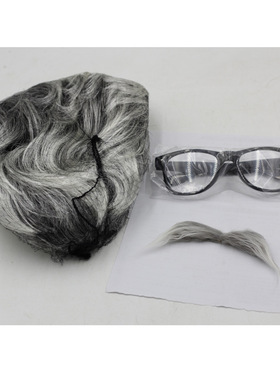 Manufacturer Ready Stock Silver Gray Diagonally Parted Short