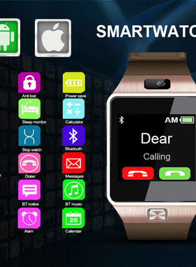 Dz09 Smart Watch Bluetooth Children's Phone Watch Touch Scre